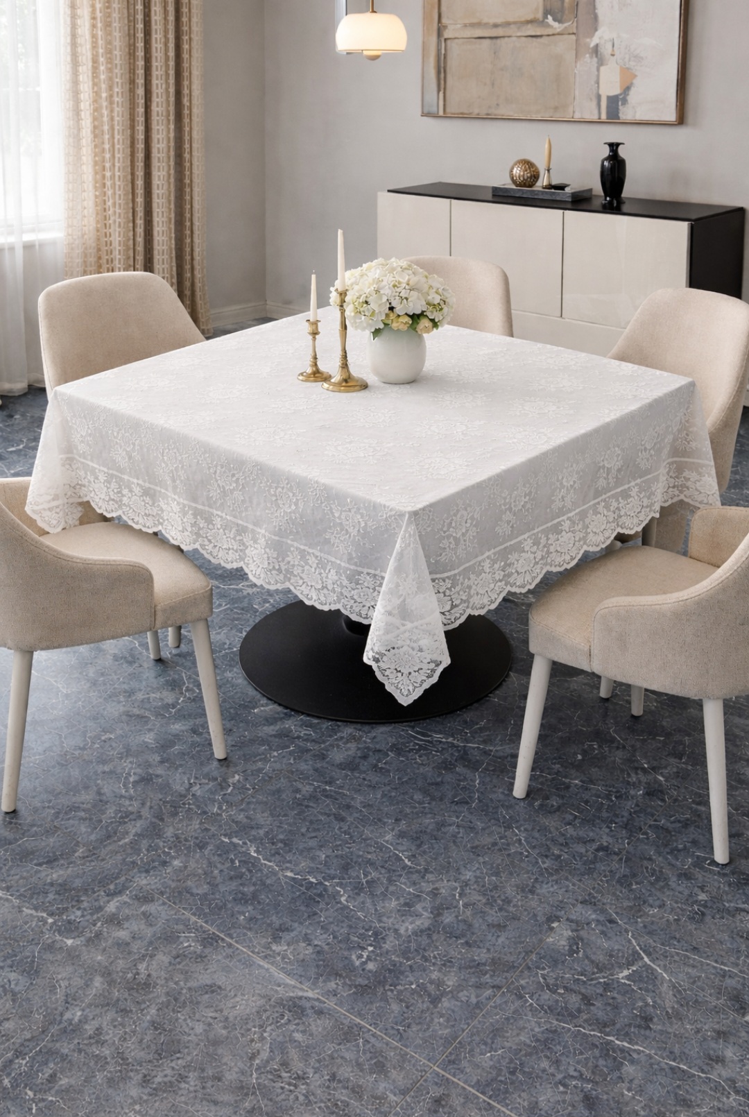 رومیزی چهارنفره نازگل